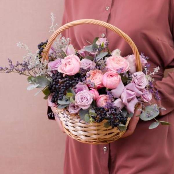 Цветы в Корзине №36