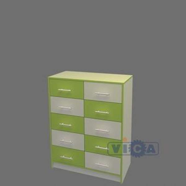 Тумба 10 ящиков 30-90