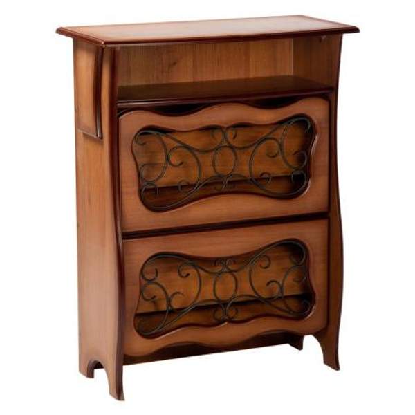 Тумба для обуви с полкой Ренессанс 3 Орех