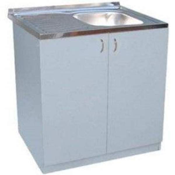 Тумба под мойку 800х600мм белая код A002612