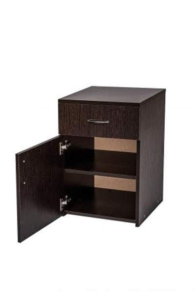 Тумба прикроватная с ящиком и полкой корпусная