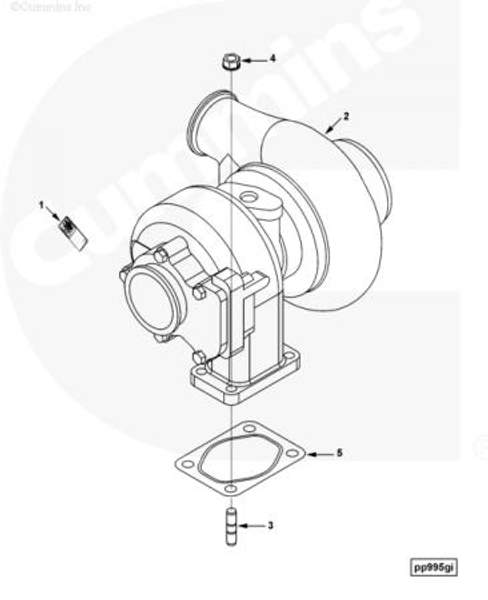 Турбина HX40W Cummins 6CT 3533000 3537559 2882059 3535004
