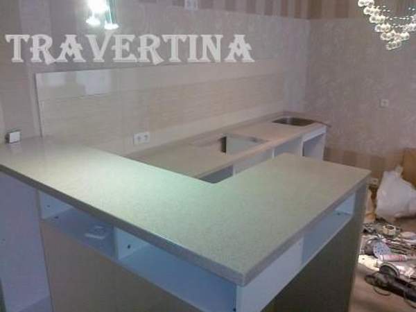 Угловая мойка из искусственного камня для кухни