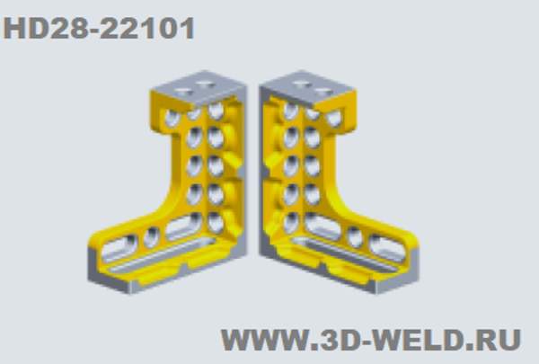 Угловой кронштейн 275x100x300 мм для сварочного стола 3D-Weld D28