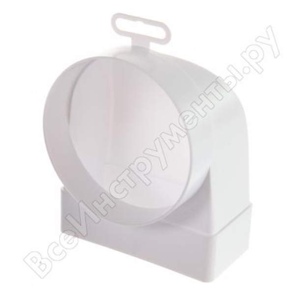 Угловой соединитель плоского воздуховода с фланцем воздухораспределителя ERA 511СК10ФП