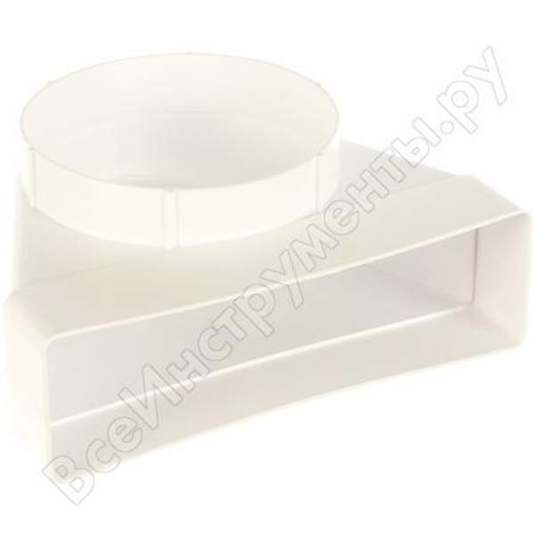 Угловой соединитель плоского воздуховода с фланцем воздухораспределителя ERA 620СК12,5ФП