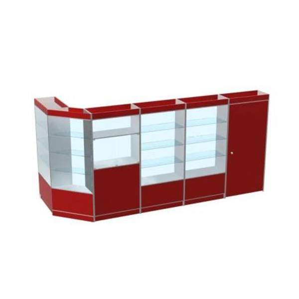 Угловой торговый павильон из ДСП