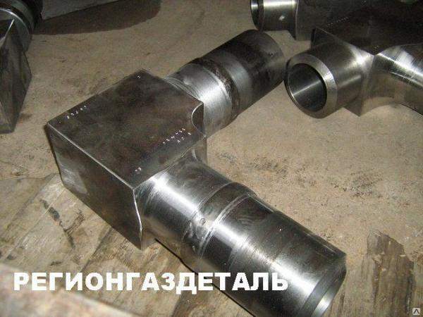 Угольник 100-40 14ХГС с патрубками ГОСТ 22820