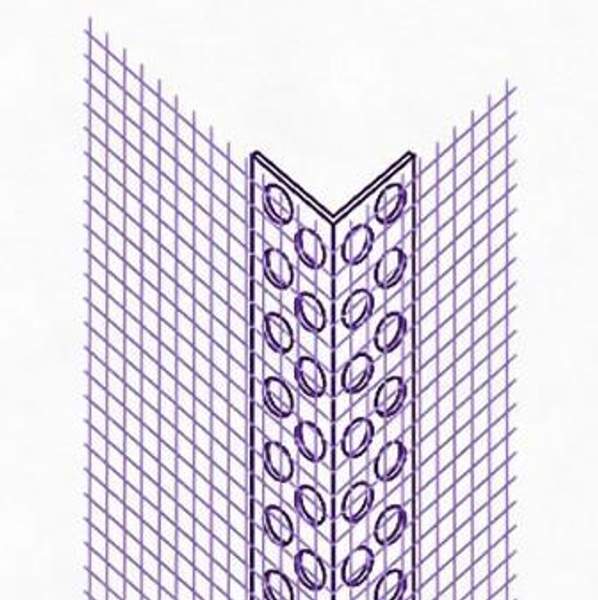 Уголок ПВХ с сеткой