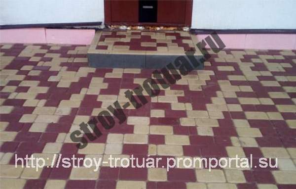 Укладка тротуарной плиткой частный дом