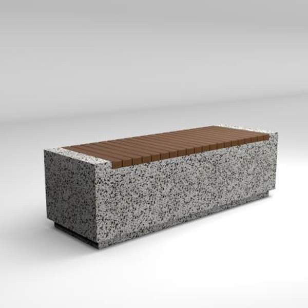 Уличный бетонный (парковый) диван "Темп"