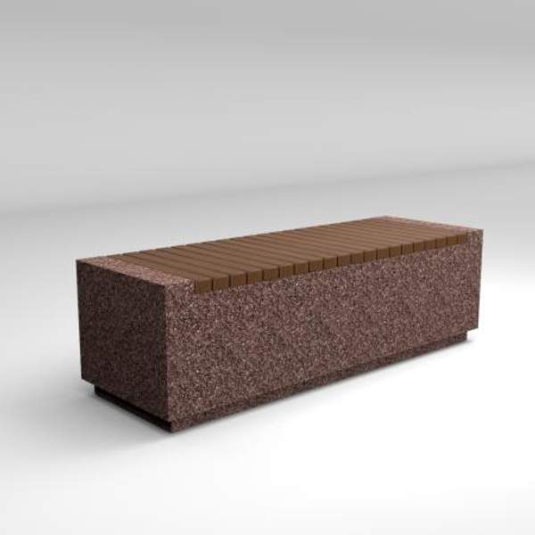 Уличный бетонный (парковый) диван "Темп"