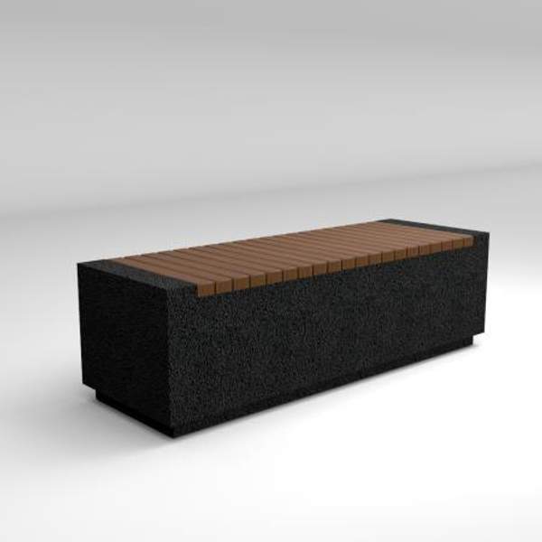 Уличный бетонный (парковый) диван "Темп"