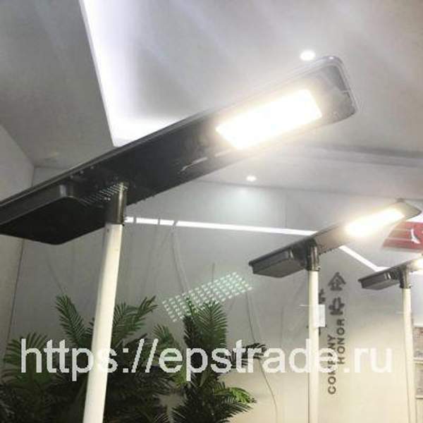 Уличный светодиодный светильник на солнечных батареях 80 W. Серия "Basalt "