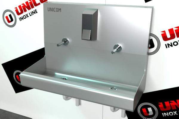 Умывальник бесконтактный подвесной 2-секционный UNICOM UBP-02S