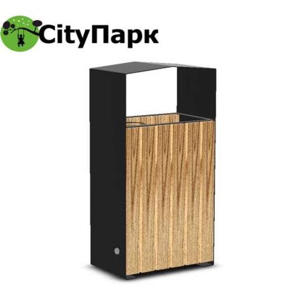 Урна деревянная уличная "Город М" 35 литров
