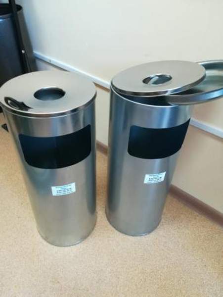 Урна с пепельницей "Цинк 50л"