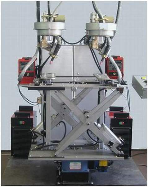Установка АС316 для ТИГ сварки одновременно двух кольцевых швов.