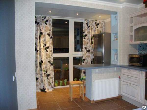 Установка барной стойки на балконе