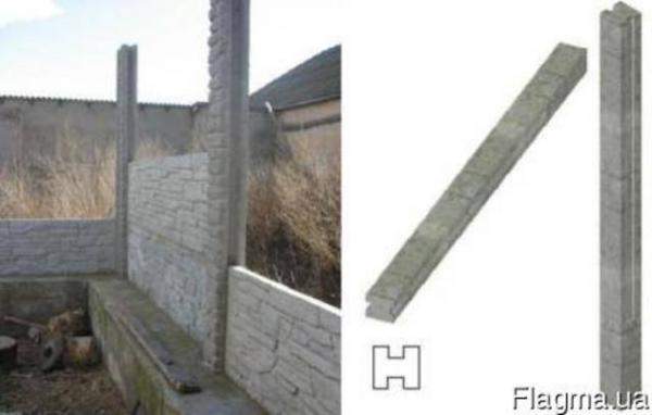 Установка бетонного забора