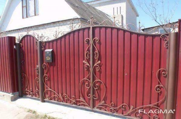 Установка ворот