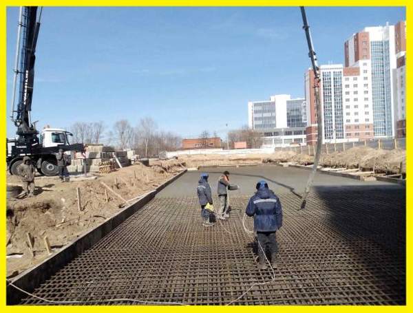 Устройство фундаментных плит м3 куб