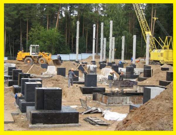 Устройство ростверка на буронабивных сваях м3 куб