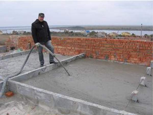 Утепление кровли пенобетоном