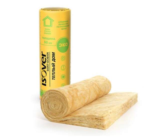Утеплитель Изовер Теплый Дом-ТВИН-50 (50*1220*5490мм) в уп. 13,4м2, 0,67м3