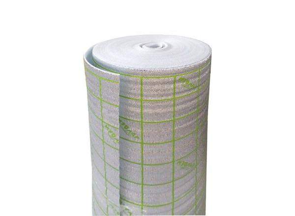 Утеплитель под теплый пол фольгированный с разметкой "ИЗОЛАР ЛМ" 3 мм х 1м (50 м2)