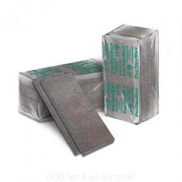 Утеплитель РосЭкоМат Кенаф Экстра Лайт (уп 0.36 м3) 1200х600х50