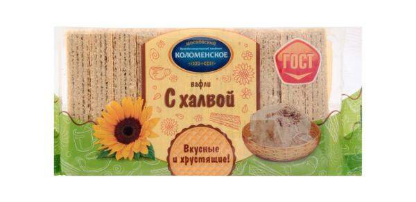 Вафли Коломенское С халвой, 220 г.