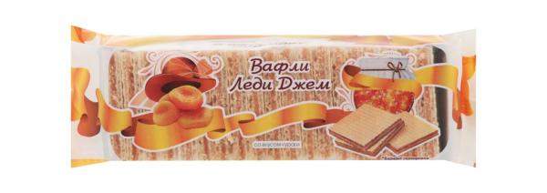Вафли Леди Джем со вкусом кураги, 250 г.