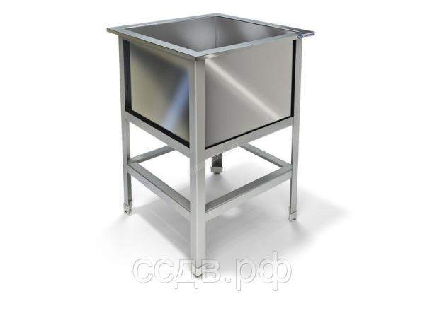 Ванна моечная из нержавеющей стали 1-секционная КВМ-120/63 1Н