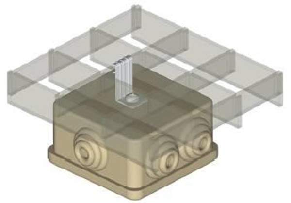 VBZ-1-5-V6-10-G Вертикальный балочный зажим 1-5мм с отгибом и винтом М6*10