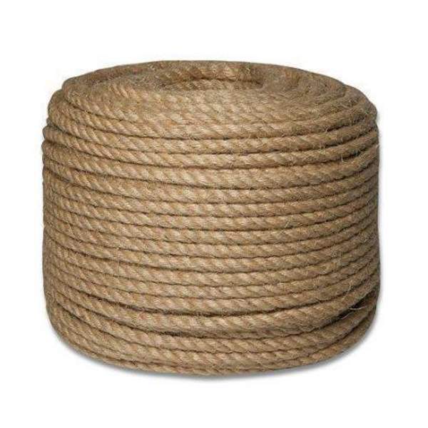 Веревка для декора швов сруба из джута. д.24 мм.