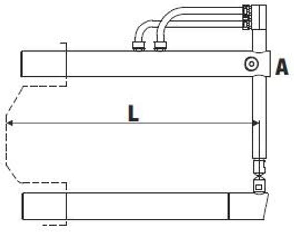 Верхнее прямое плечо 800мм (тип A) для клещей TECNA 3322 - TECNA 4870