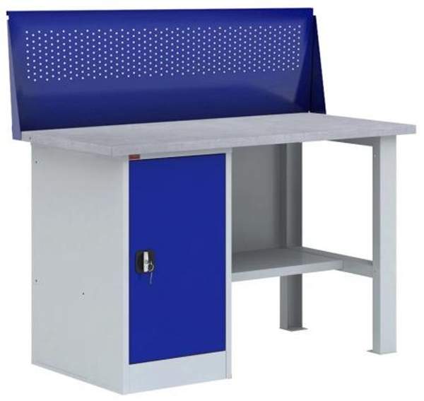 Верстак слесарный ВП - 2 с экраном Э-2 1.4 (ВхШхГ:1360х1390х685мм)