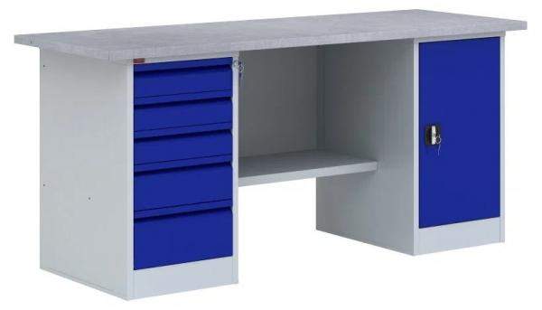 Верстак слесарный ВП - 4/1.6 (ВхШхГ:860х1600х685мм)