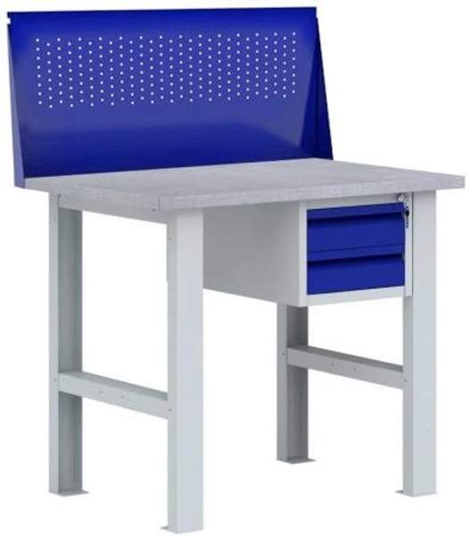 Верстак слесарный ВП - Э с экраном Э-1 (ВхШхГ:1360х1000х685мм)