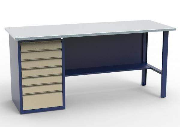 Верстак СВ-1Т.07.00.19 (1840х690х850 мм) слесарный металлический рабочий универсальный