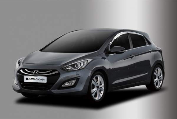 Ветровики (хром) i30 2011~