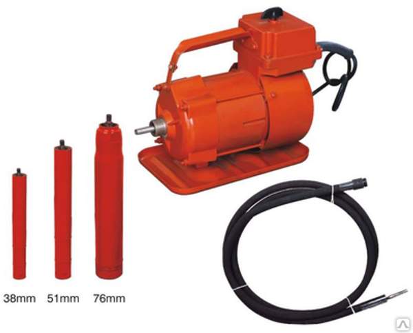 Вибратор глубинный на 1400 Вт