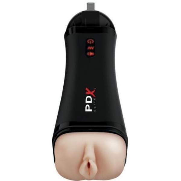 Вибромастурбатор с голосовым откликом-вагина PDX Elite Talk Back Super Stroke, Pipedream