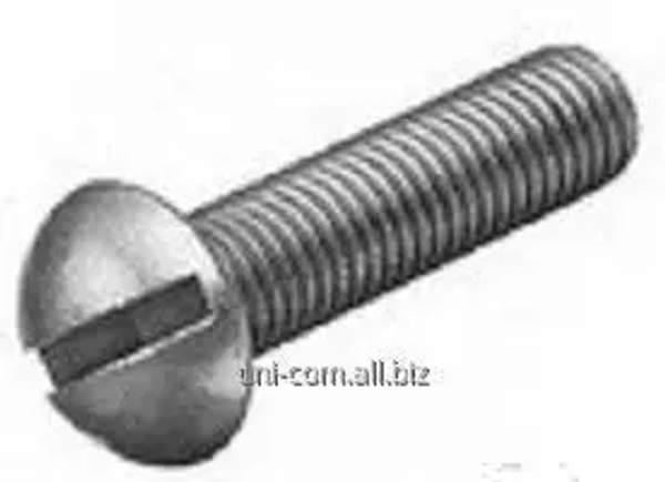 Винт с полукруглой головкой оцинкованный DIN 7985 с полной резьбой аналог ГОСТ 17473класс прочности 5.8