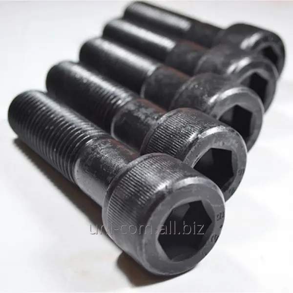 Винт с внутренним шестигранником DIN912 ГОСТ11738 класс прочности 10.9 без покрытия установочный