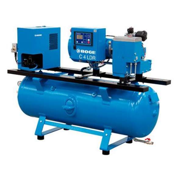 Винтовые компрессоры CLDR3 - CLDR7 до 5.5 кВт с прямым приводом и охлаждающим осушителем на ресивере, впрыск масла, без клиновых ремней и редукторов, производительность 0.234 - 0.728 м3