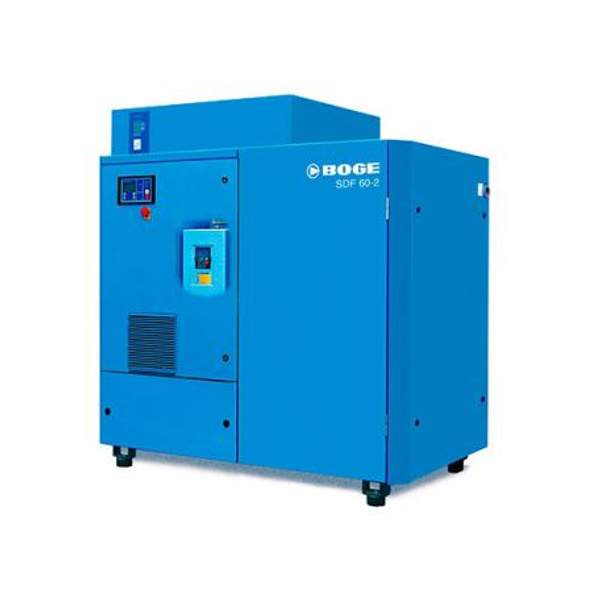 Винтовые компрессоры SDF - 3 серии с впрыском масла, охлаждением, интегрированным осушителем и частотным преобразователем, производительность 1.19 - 19.00 м3