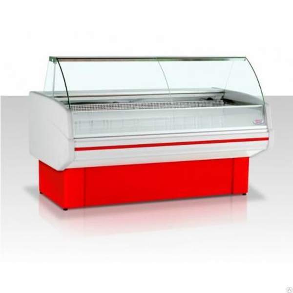 Витрина холодильная "Двина 120 ВН" RAL 6018 (зеленый)