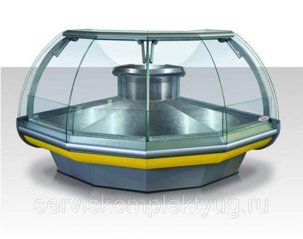 Витрина холодильная угловая Гольфстрим, Неман 2 УН 90 ВС (внешний угол)